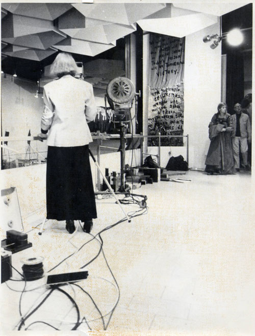 Original poster for the screening of the AFD tapes at The Video Show, Serpentine Gallery, London, 1975